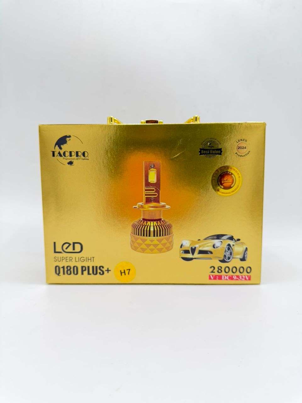 تصویر هدلایت Q180 لنزو پایه H4 تک پرو 